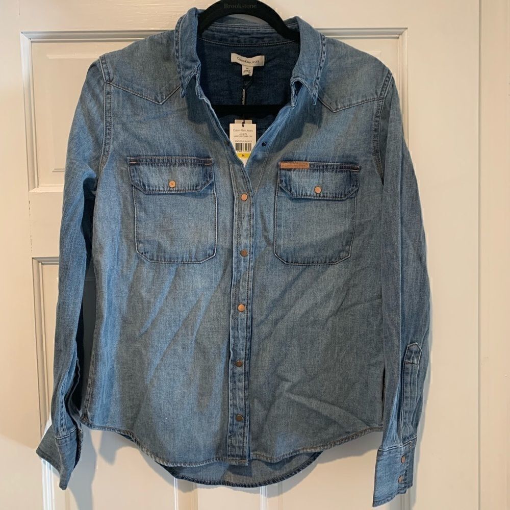 Calvin Klein Jean Long-sleeve Basic Top - Picture 3 of 7